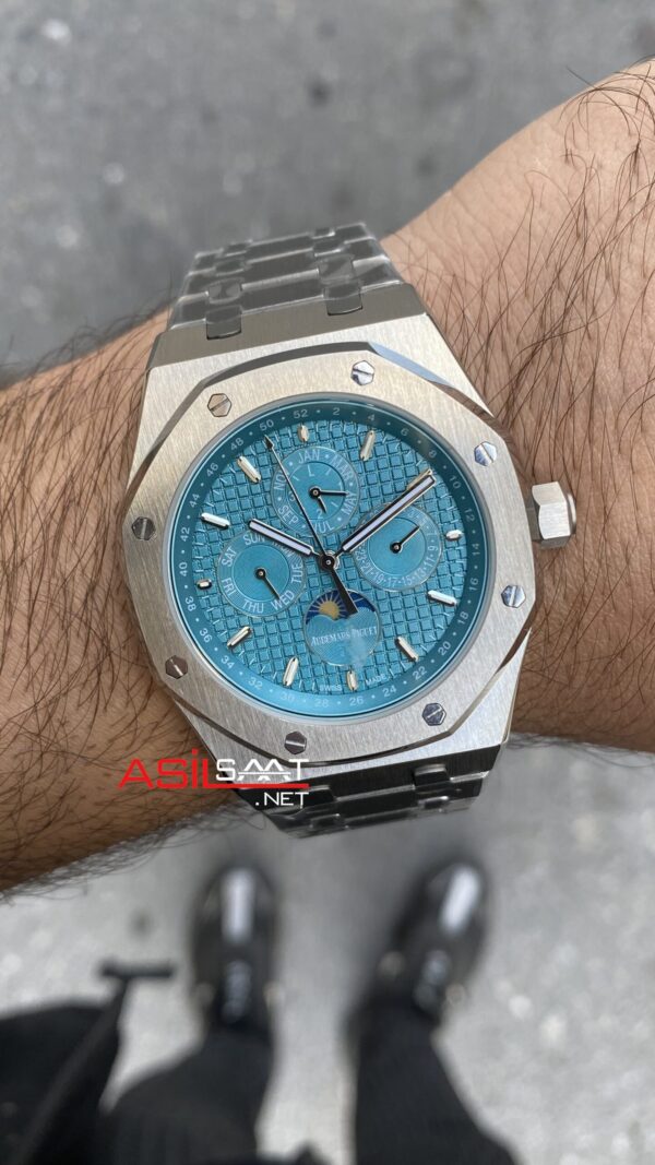 Audemars Piguet Royal Oak Perpetual Calendar 26613ST Tiffany Replika Saat Audemars Piguet Royal Oak Perpetual Calendar 26613ST Tiffany Replika Saat
