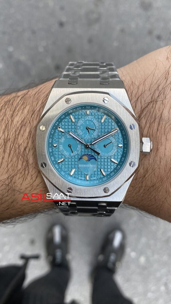 Audemars Piguet Royal Oak Perpetual Calendar 26613ST Tiffany Replika Saat Audemars Piguet Royal Oak Perpetual Calendar 26613ST Tiffany Replika Saat