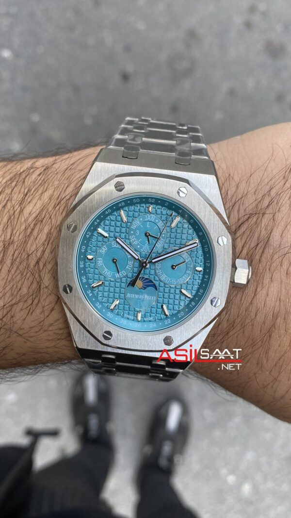 Audemars Piguet Royal Oak Perpetual Calendar 26613ST Tiffany Replika Saat Audemars Piguet Royal Oak Perpetual Calendar 26613ST Tiffany Replika Saat