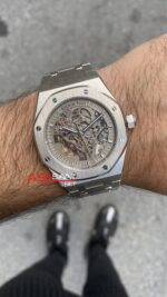 Audemars Piguet Royal Oak Skeleton 41 mm Gri Kadran Replika Saat