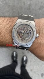 Audemars Piguet Royal Oak Skeleton 41 mm Gri Kadran Replika Saat