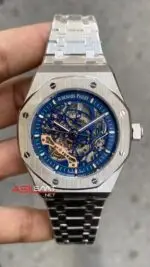 Audemars Piguet Royal Oak Skeleton 41 mm Mavi Kadran Replika Saat