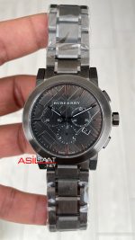 Burberry BU9351 The City Gunmetal Chronograph Gri 42mm Replika Saat