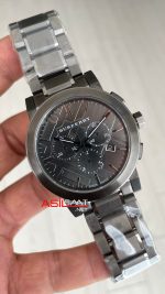 Burberry BU9351 The City Gunmetal Chronograph Gri 42mm Replika Saat