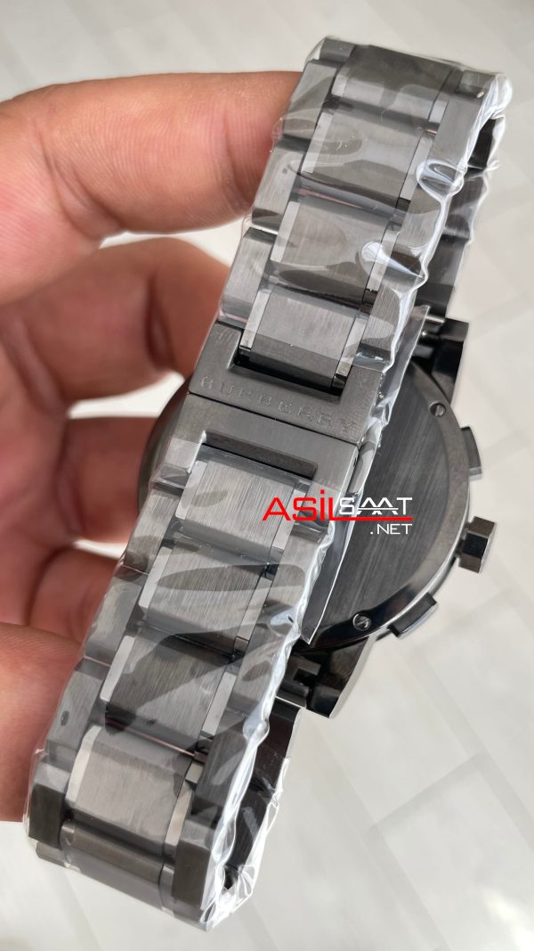 Burberry BU9351 The City Gunmetal Chronograph Gri 42mm Replika Saat Burberry BU9351 The City Gunmetal Chronograph Gri 42mm Replika Saat