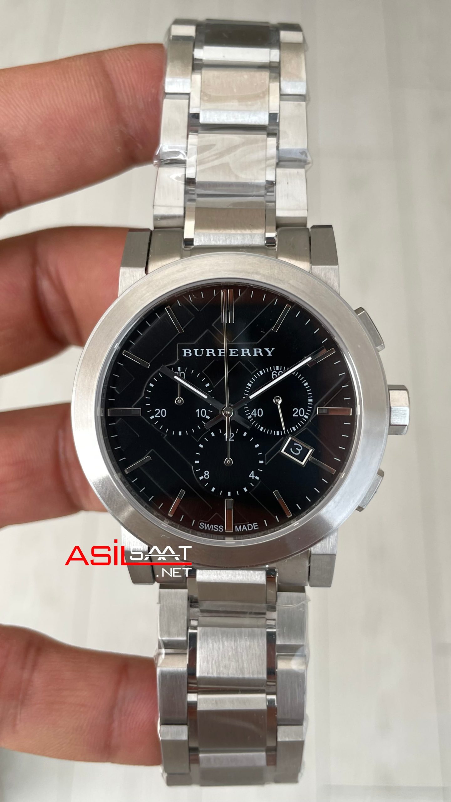 Burberry BU9351 The City Herenhorloge Chronograph Siyah 42mm Replika Saat Burberry BU9351 The City Herenhorloge Chronograph Siyah 42mm Replika Saat
