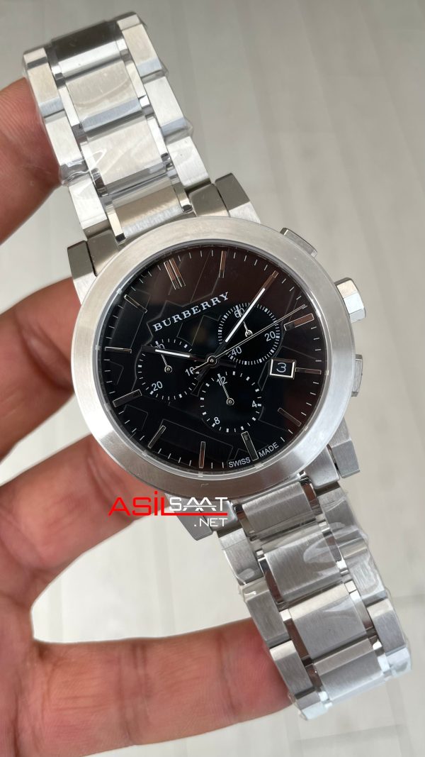 Burberry BU9351 The City Herenhorloge Chronograph Siyah 42mm Replika Saat Burberry BU9351 The City Herenhorloge Chronograph Siyah 42mm Replika Saat