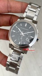 Burberry BU9351 The City Herenhorloge Chronograph Siyah 42mm Replika Saat