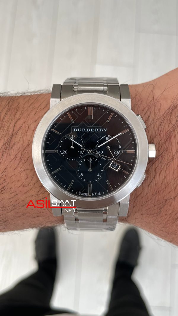 Burberry BU9351 The City Herenhorloge Chronograph Siyah 42mm Replika Saat Burberry BU9351 The City Herenhorloge Chronograph Siyah 42mm Replika Saat
