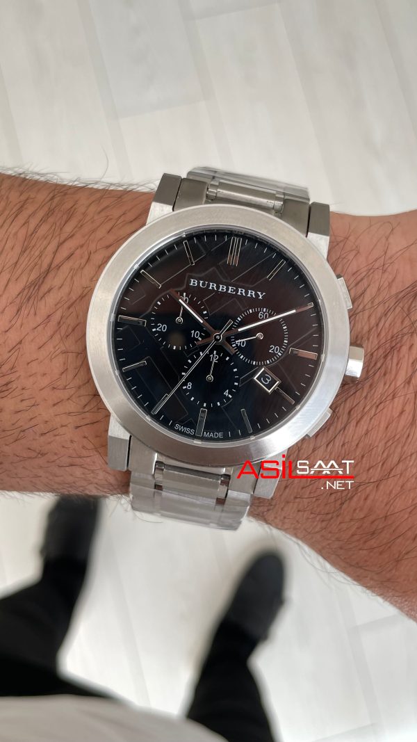 Burberry BU9351 The City Herenhorloge Chronograph Siyah 42mm Replika Saat Burberry BU9351 The City Herenhorloge Chronograph Siyah 42mm Replika Saat