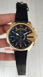 Diesel DZ4344 Mega Chief Gold Siyah 51mm Erkek Kol Saati