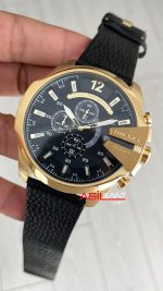 Diesel DZ4344 Mega Chief Gold Siyah 51mm Erkek Kol Saati