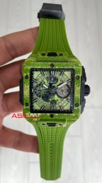 Hublot Square Bang Unico Pistachio Green Carbon Chronograph 45mm