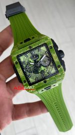 Hublot Square Bang Unico Pistachio Green Carbon Chronograph 45mm