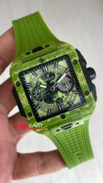 Hublot Square Bang Unico Pistachio Green Carbon Chronograph 45mm
