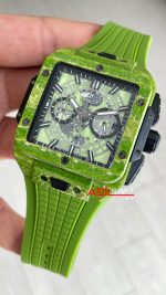 Hublot Square Bang Unico Pistachio Green Carbon Chronograph 45mm