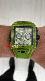 Hublot Square Bang Unico Pistachio Green Carbon Chronograph 45mm