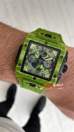 Hublot Square Bang Unico Pistachio Green Carbon Chronograph 45mm