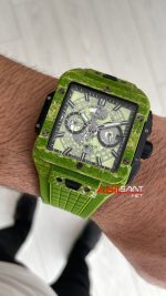 Hublot Square Bang Unico Pistachio Green Carbon Chronograph 45mm