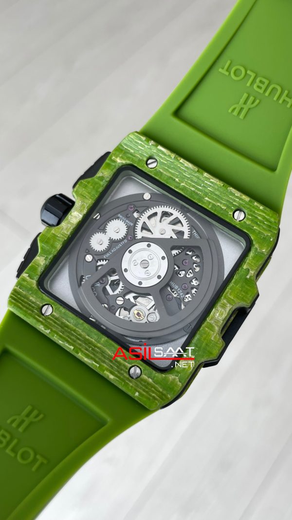 Hublot Square Bang Unico Pistachio Green Carbon Chronograph 45mm