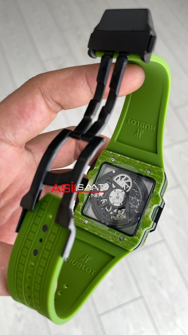 Hublot Square Bang Unico Pistachio Green Carbon Chronograph 45mm