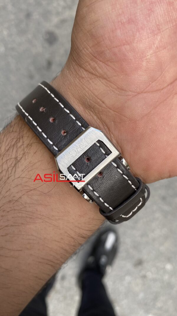 Iwc Big Pilot Tourbillon Double 44 mm Silver Replika Saat