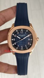 Patek Philippe Aquanaut Mavi Kadran 5168G Rose 40 mm Replika Saat