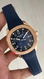 Patek Philippe Aquanaut Mavi Kadran 5168G Rose 40 mm Replika Saat
