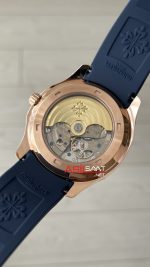 Patek Philippe Aquanaut Mavi Kadran 5168G Rose 40 mm Replika Saat