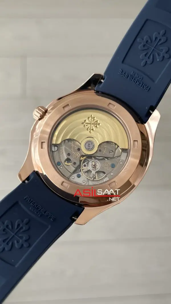 Patek Philippe Aquanaut Mavi Kadran 5168G Rose 40 mm Replika Saat