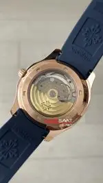Patek Philippe Aquanaut Mavi Kadran 5168G Rose 40 mm Replika Saat