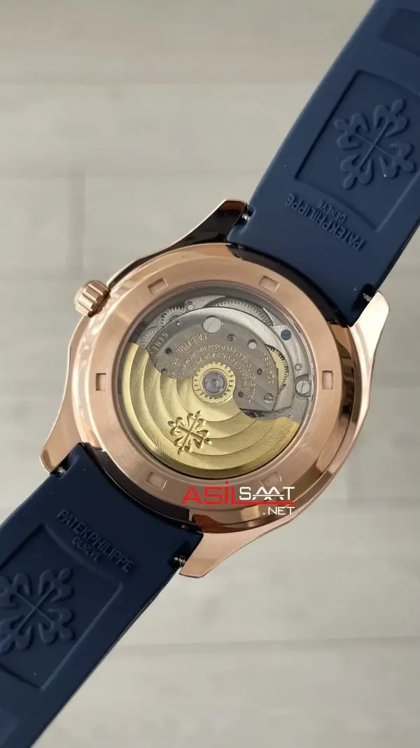 Patek Philippe Aquanaut Mavi Kadran 5168G Rose 40 mm Replika Saat
