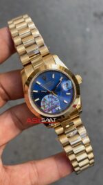 Rolex Datejust 31 mm Gold Mavi Kadın Saati 178248 President Blue İndex Dial Lady Replika Saat