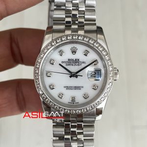 Rolex Datejust Beyaz Taşlı 126234 Jubilee White Diamond Dial 36mm Kadın Saati