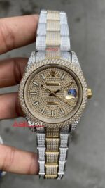 Rolex Datejust Diamond Oyster 41 mm Two Tone Replika Saat