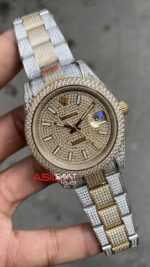 Rolex Datejust Diamond Oyster 41 mm Two Tone Replika Saat