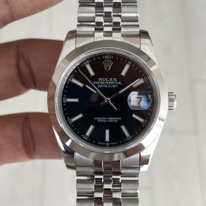 Rolex Datejust Siyah 126300 Jubilee Smooth Bezel 41mm