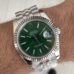 Rolex Datejust Yeşil 126334 Jubilee Mint Green 41mm Replika Saat