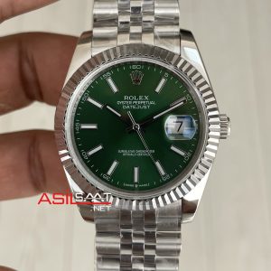 Rolex Datejust Yeşil Kadran 126334 Jubilee Mint Green 41mm Replika Saat