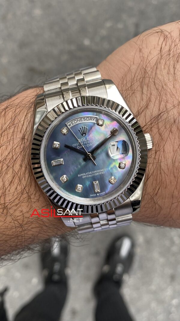 Rolex Day Date Taşlı Jubilee 118239 Replika Saat
