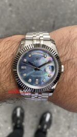 Rolex Day Date Taşlı Jubilee 118239 Replika Saat