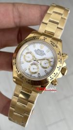 Rolex Daytona Cosmograph 126508 Gold Beyaz 40mm Replika Saat