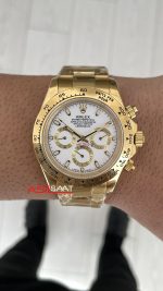 Rolex Daytona Cosmograph 126508 Gold Beyaz 40mm Replika Saat