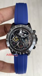 Rolex Daytona Juan Pablo Montoya Oysterflex PVD Mavi 42mm Replika Saat