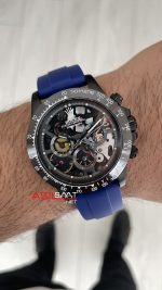 Rolex Daytona Juan Pablo Montoya Oysterflex PVD Mavi 42mm Replika Saat
