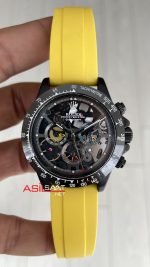 Rolex Daytona Juan Pablo Montoya Oysterflex PVD Sarı 42mm Replika Saat