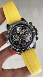 Rolex Daytona Juan Pablo Montoya Oysterflex PVD Sarı 42mm Replika Saat
