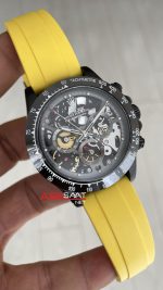 Rolex Daytona Juan Pablo Montoya Oysterflex PVD Sarı 42mm Replika Saat