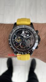 Rolex Daytona Juan Pablo Montoya Oysterflex PVD Sarı 42mm Replika Saat