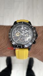 Rolex Daytona Juan Pablo Montoya Oysterflex PVD Sarı 42mm Replika Saat